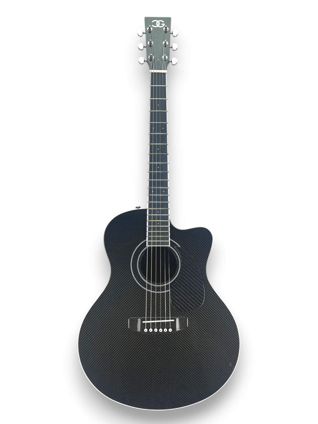 Grand Auditorium Cutaway Carbon Fiber Acoustic Guitar front side  - Heritage Series - Professional Performance