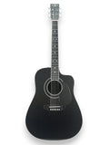 Dreadnought Cutaway Carbon Fiber Acoustic Guitar Front Side Chevron Pattern V pattern  - Heritage Series - Professional Performance