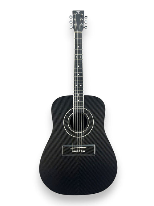 Dreadnought Carbon Fiber Acoustic Guitar Front Side Chevron Pattern V pattern  - Heritage Series - Professional Performance