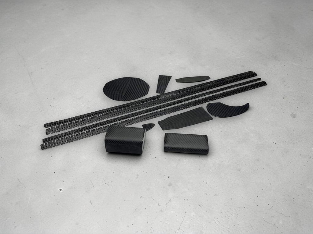 DIY Carbon Fiber Guitar Kit - Dreadnought Shape detail braces - Luthier Building Set