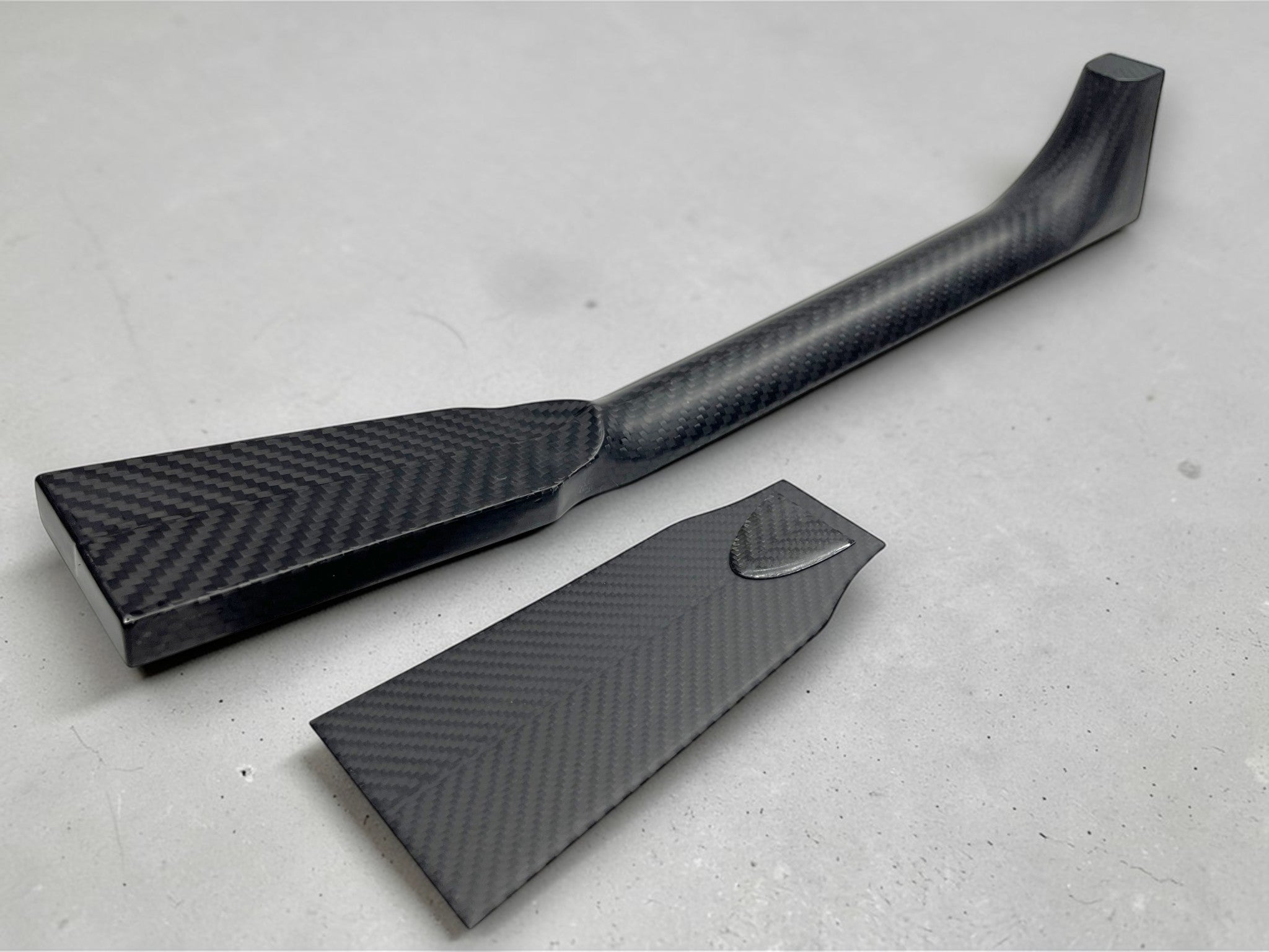 DIY Carbon Fiber Guitar Kit - Dreadnought Shape Neck Detail Chevron  Bookmatching - Luthier Building Set